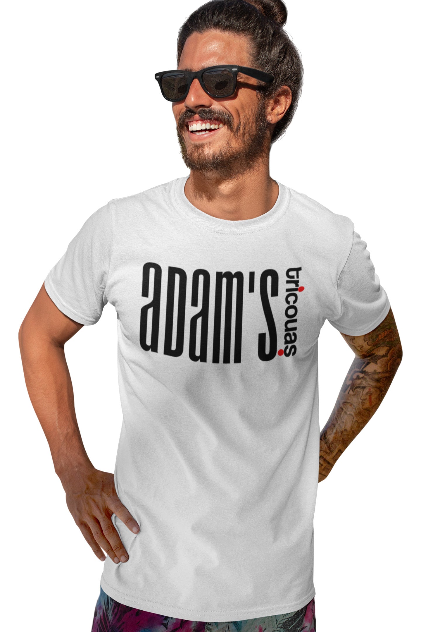 Tricou Adam Alb