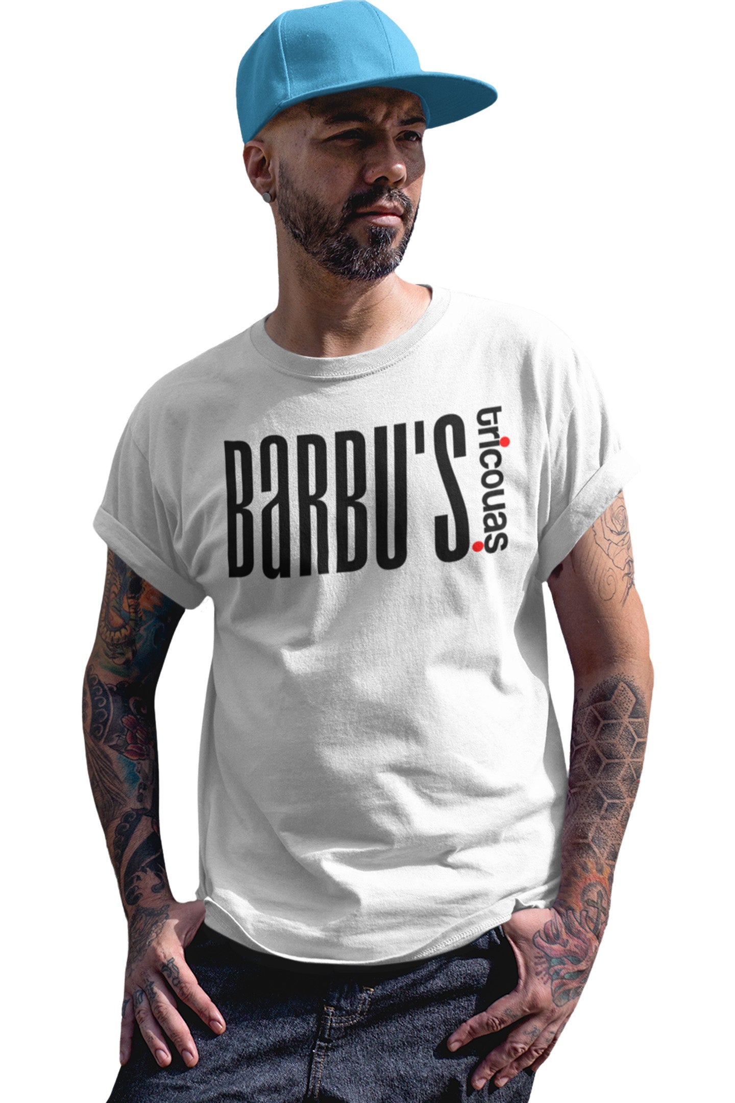Tricou Barbu Alb
