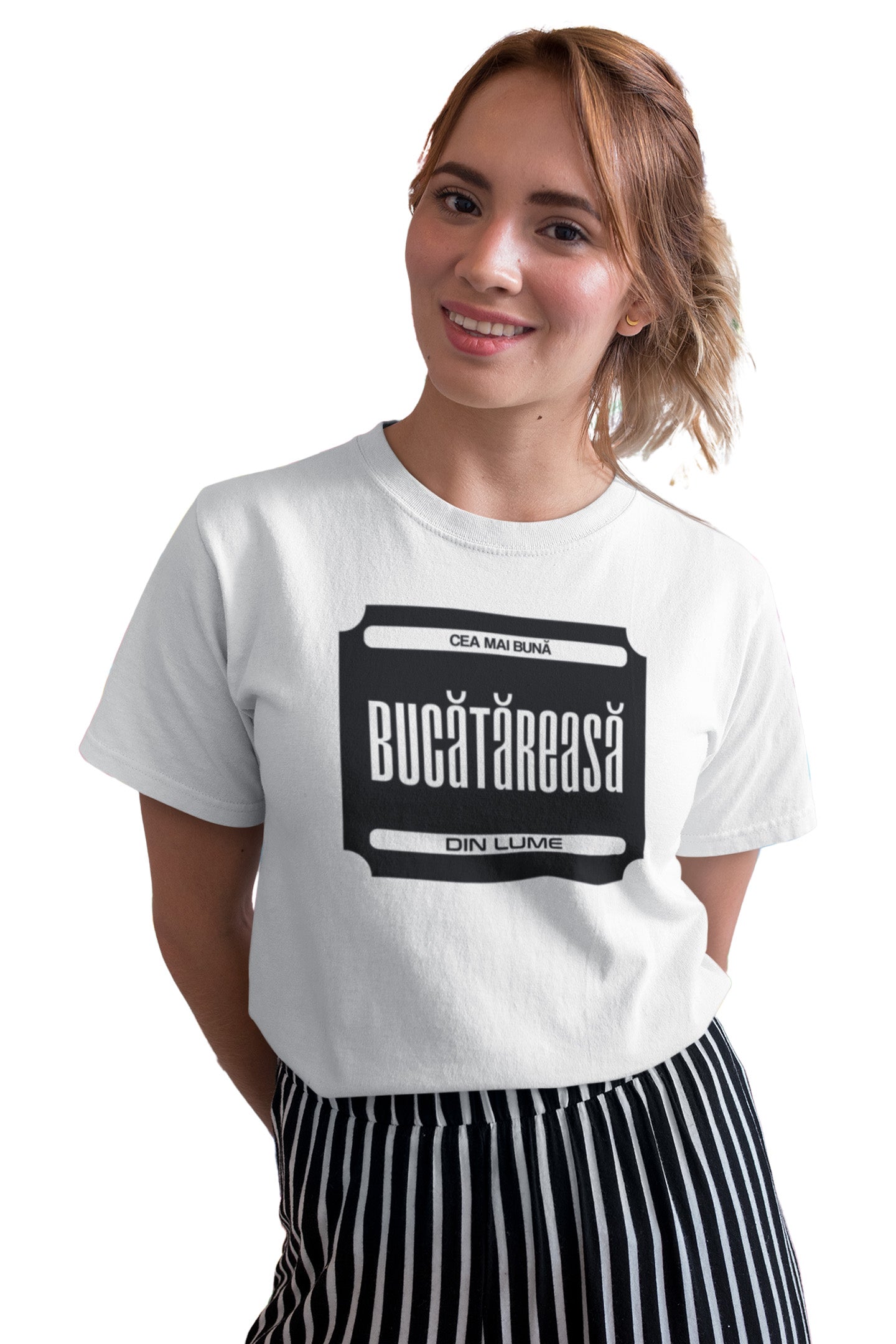 Tricou Cea mai bună bucătăreasă Alb