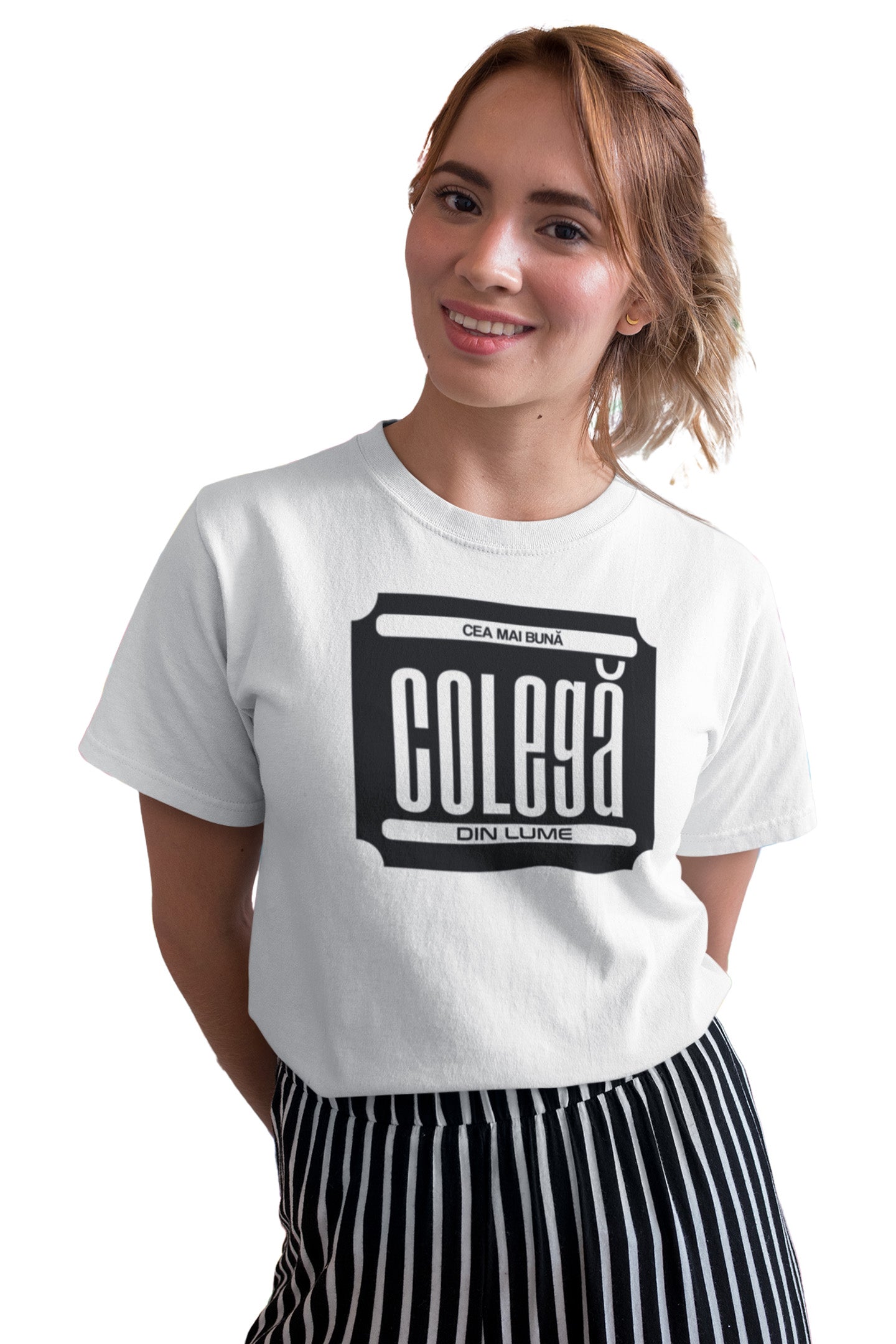 Tricou Cea mai bună colegă Alb