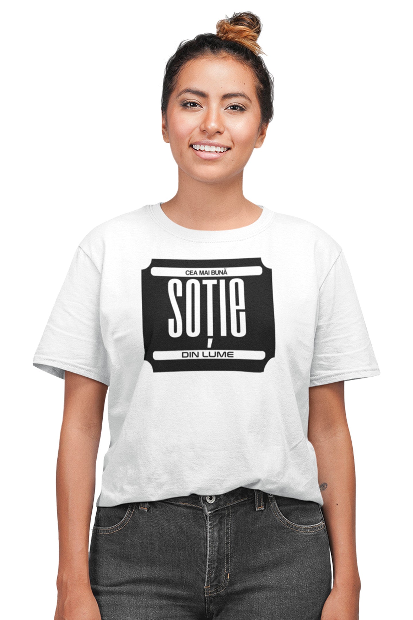 Tricou Cea mai bună soție Alb