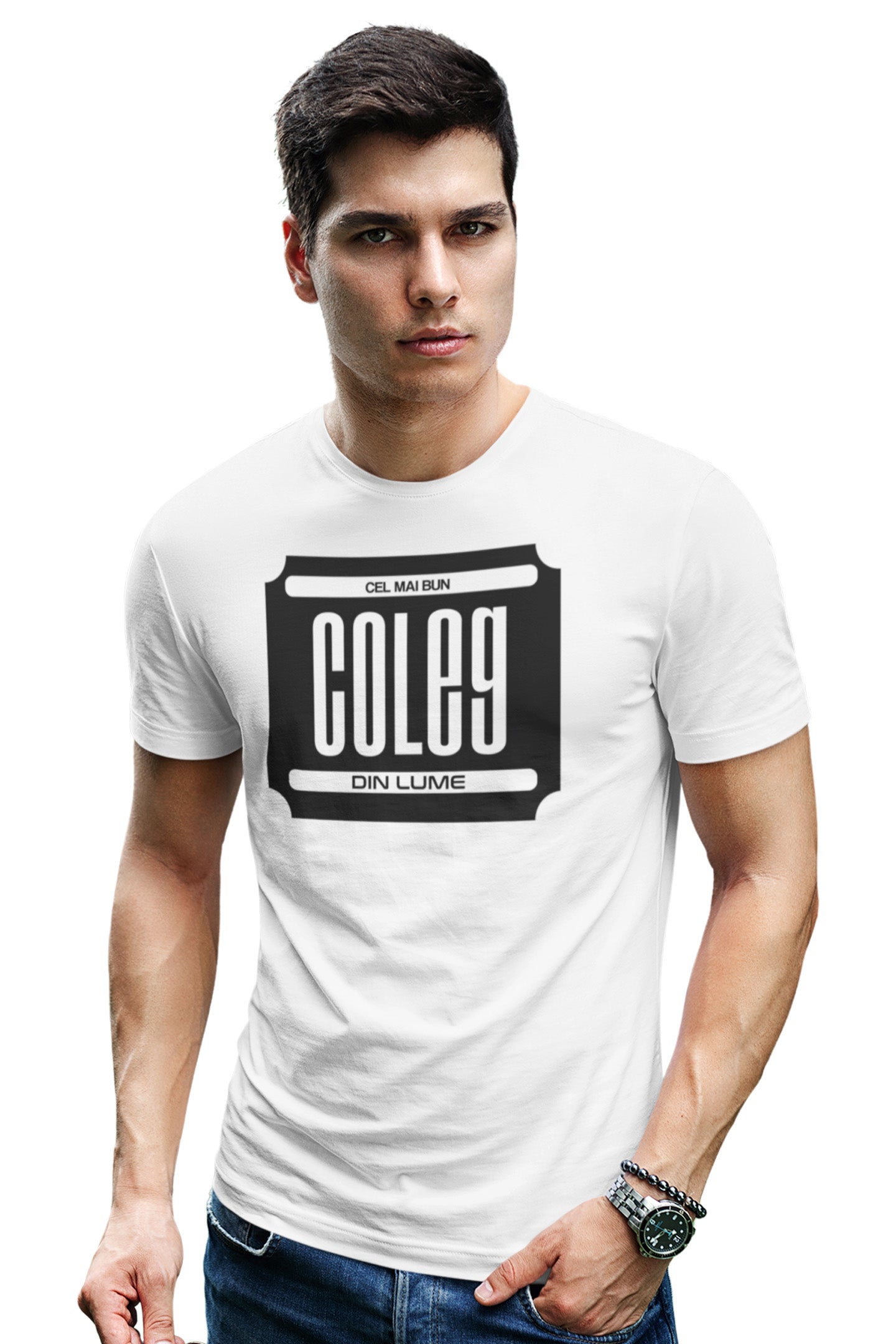 Tricou Cel mai bun coleg Alb