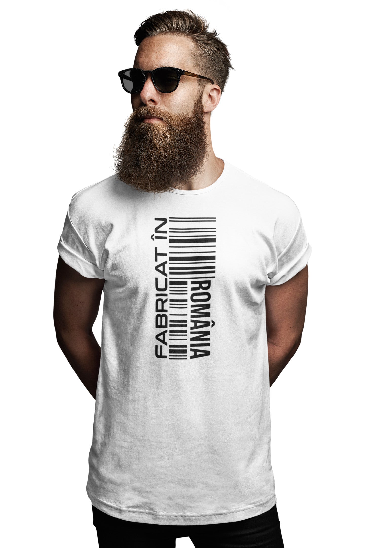 Tricou Fabricat în România Alb