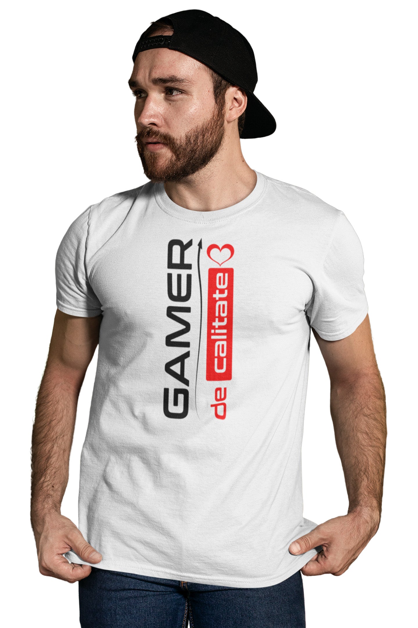 Tricou Gameri Alb