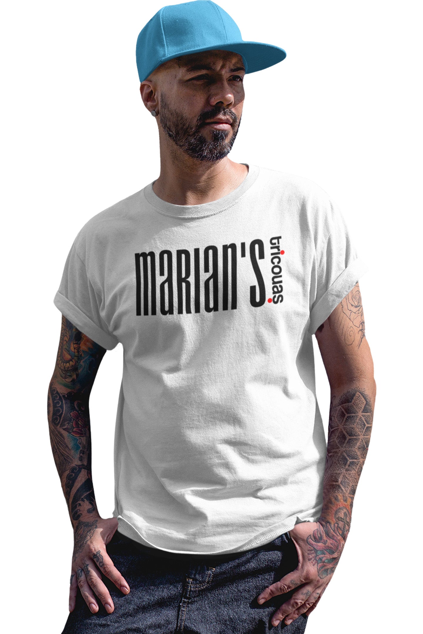 Tricou Marian Alb