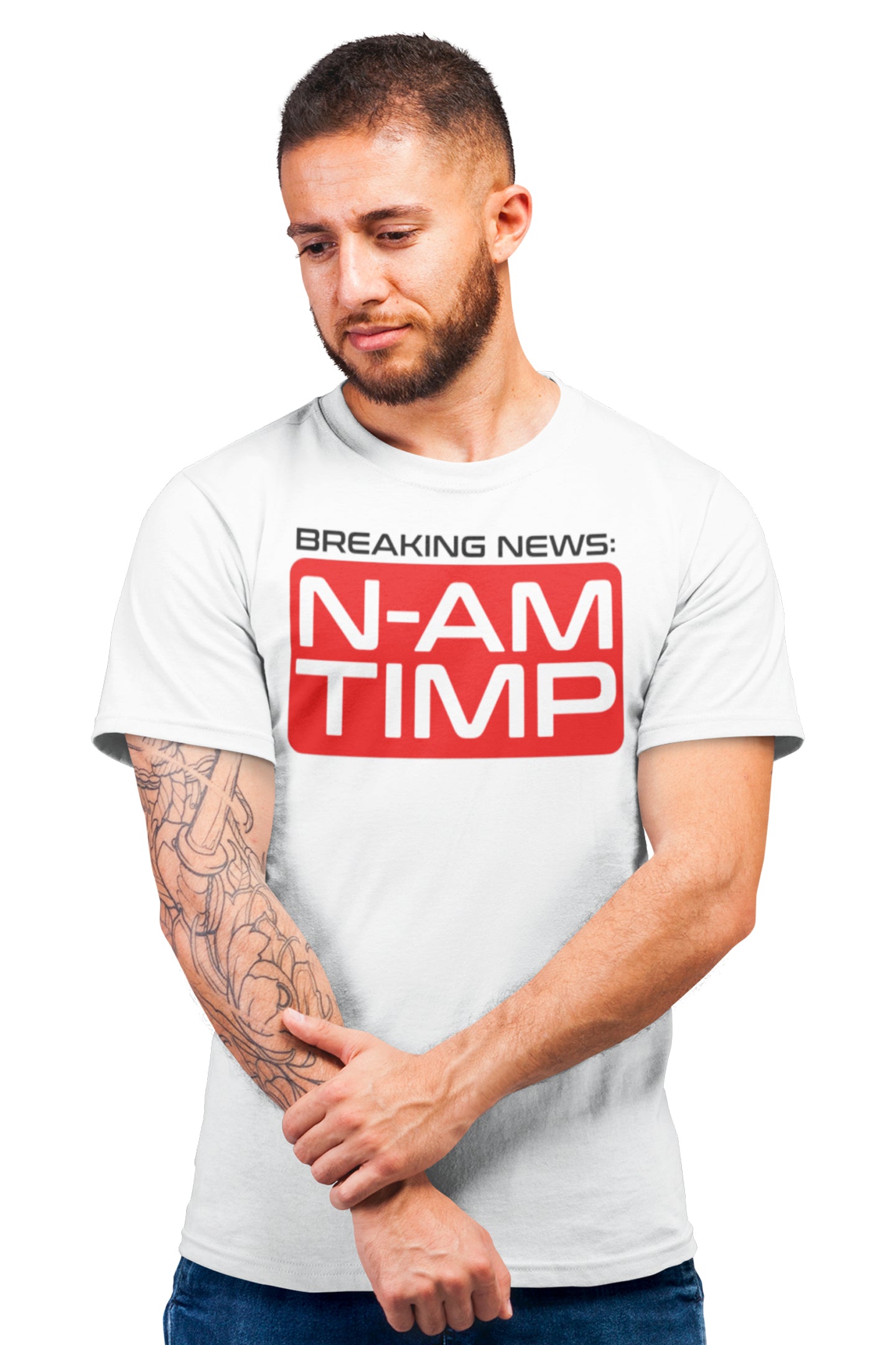 Tricou N-am Timp Alb