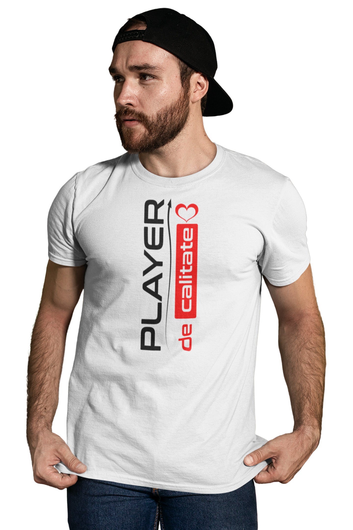 Tricou Player Alb