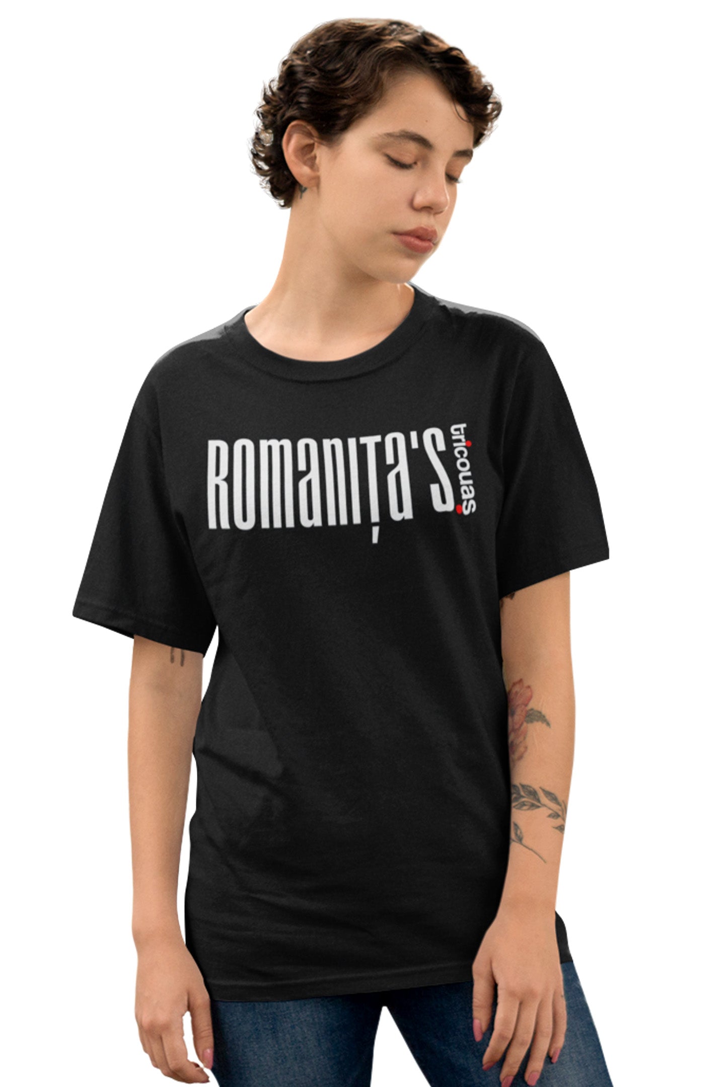 Tricou Romanița Negru