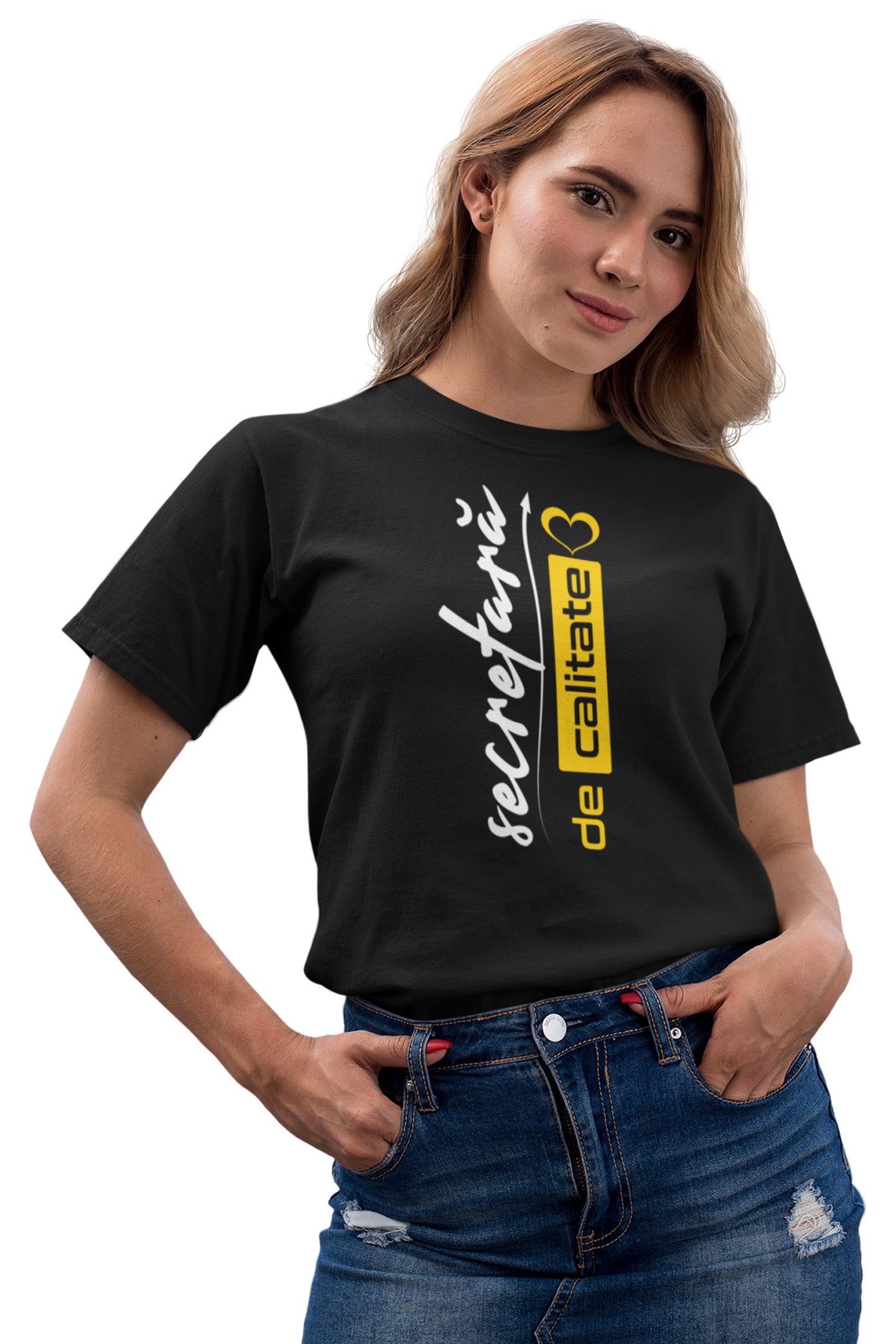 Tricou Secretară Negru