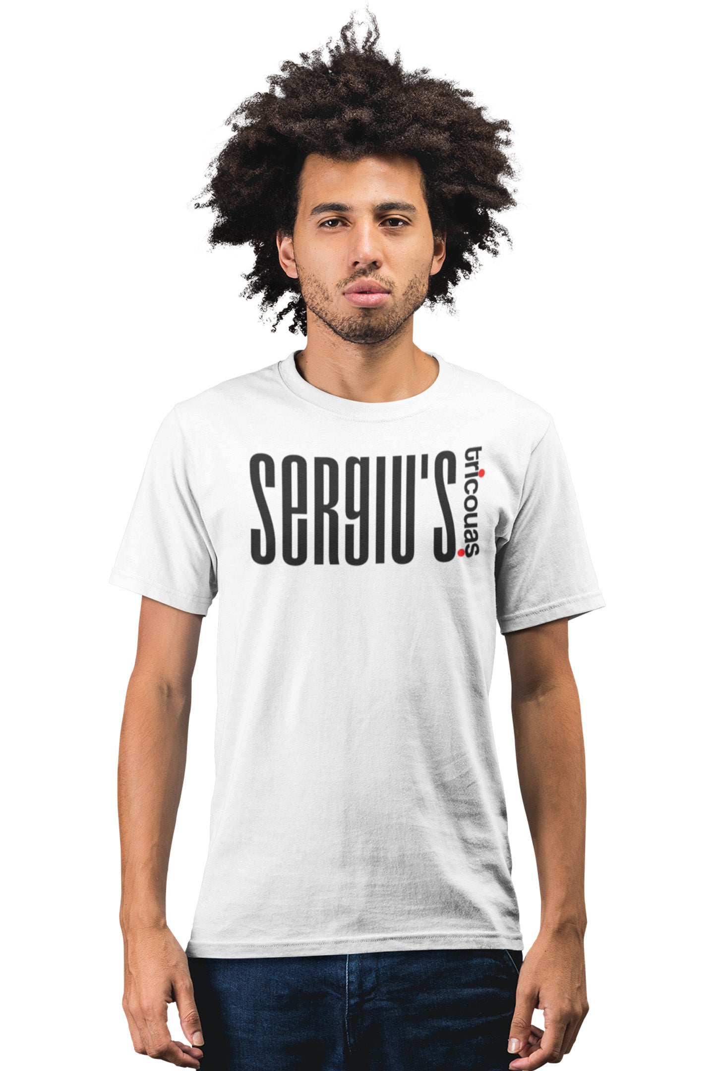Tricou Sergiu Alb