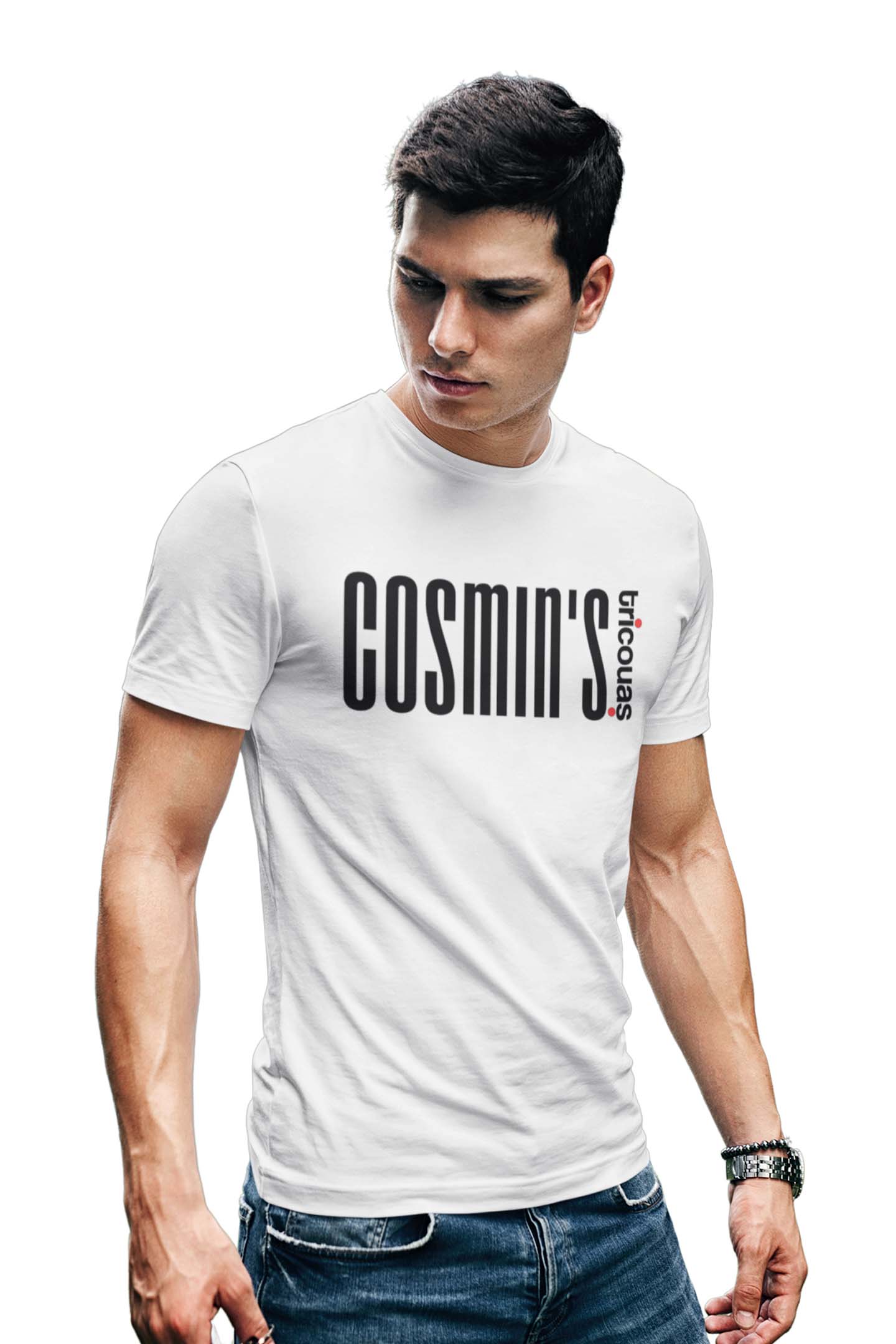 Tricou Cosmin - Alb