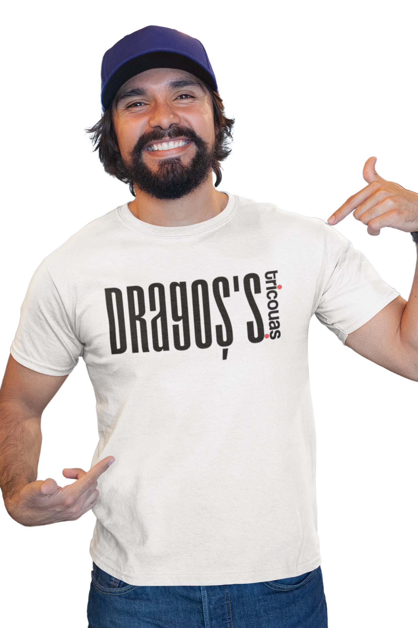 Tricou Dragoș - Alb