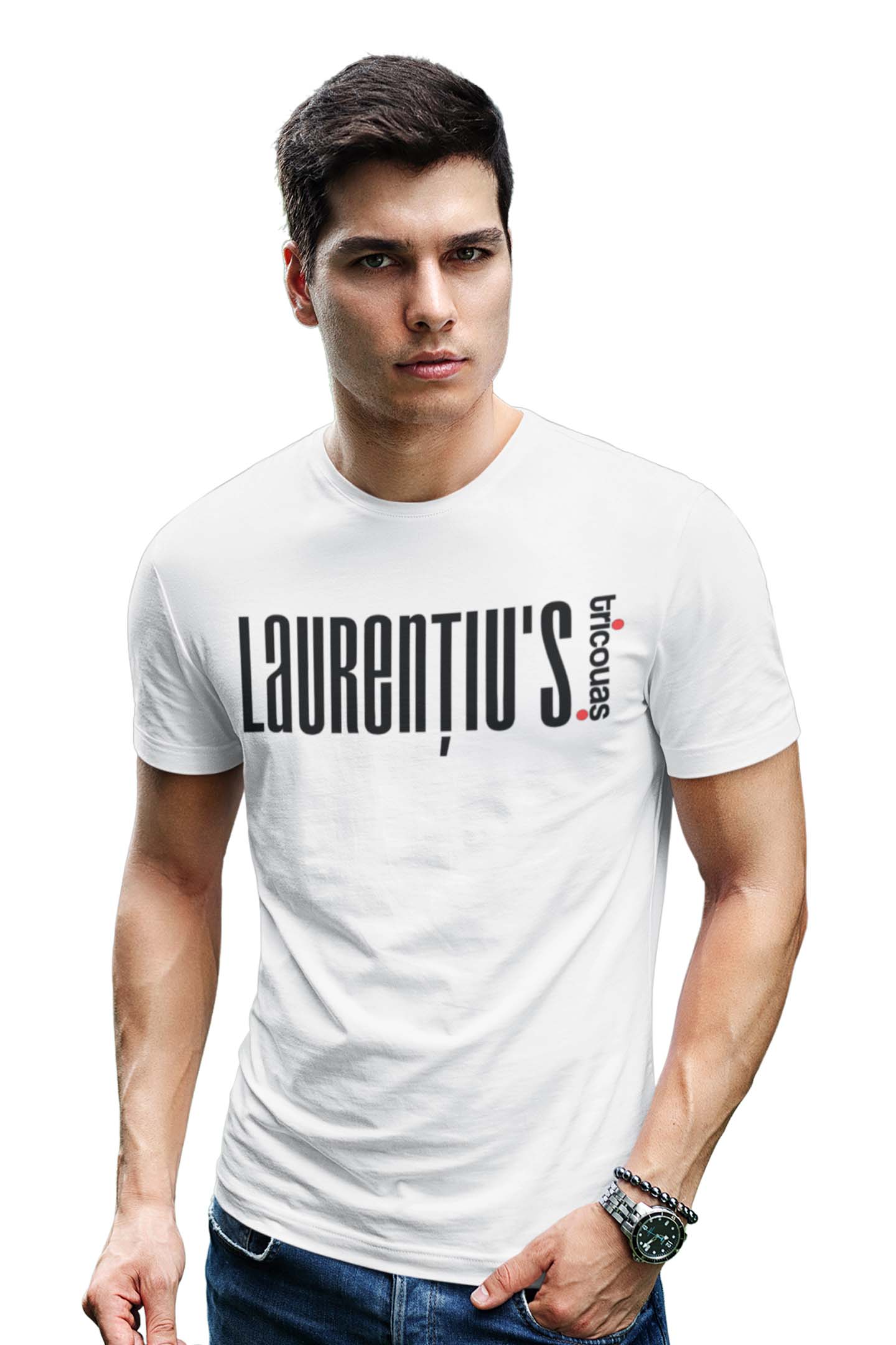 Tricou Laurențiu - Alb