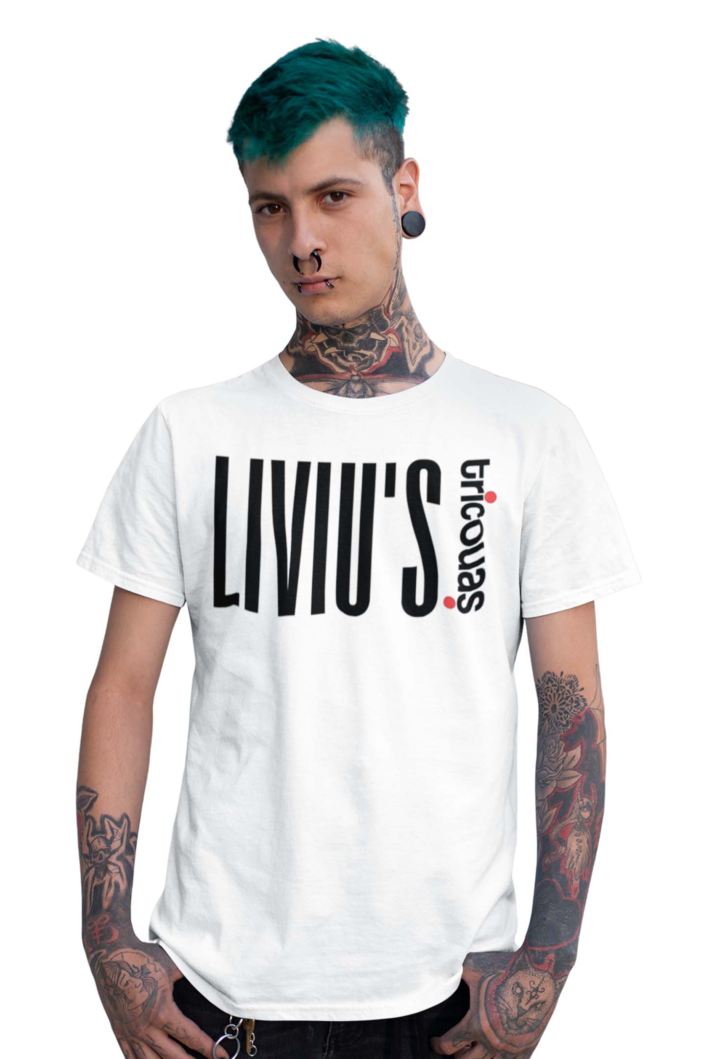 Tricou Liviu - Alb