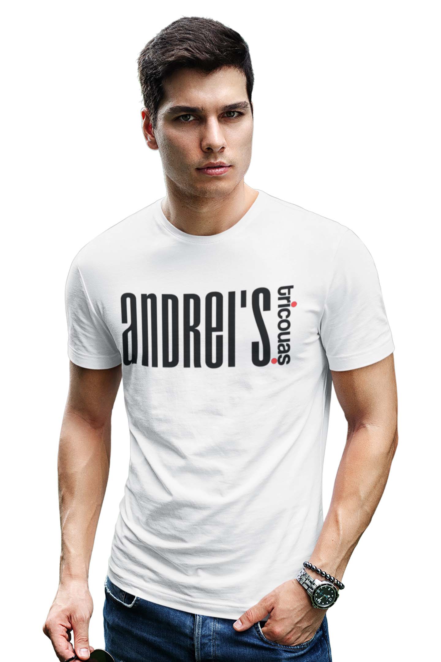 Tricou Andrei - Alb