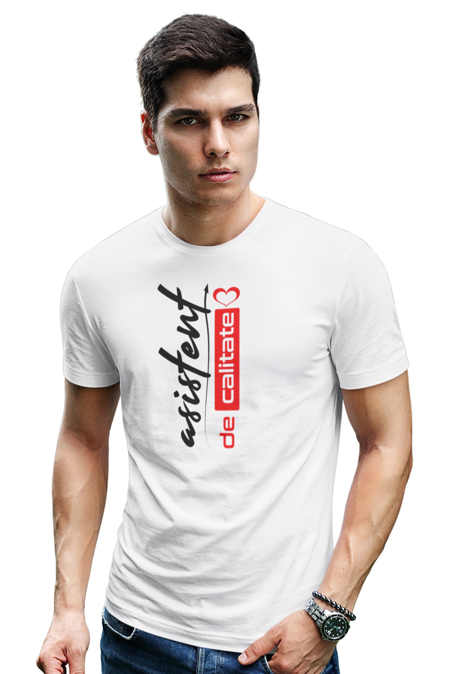 Tricou Asistent Alb
