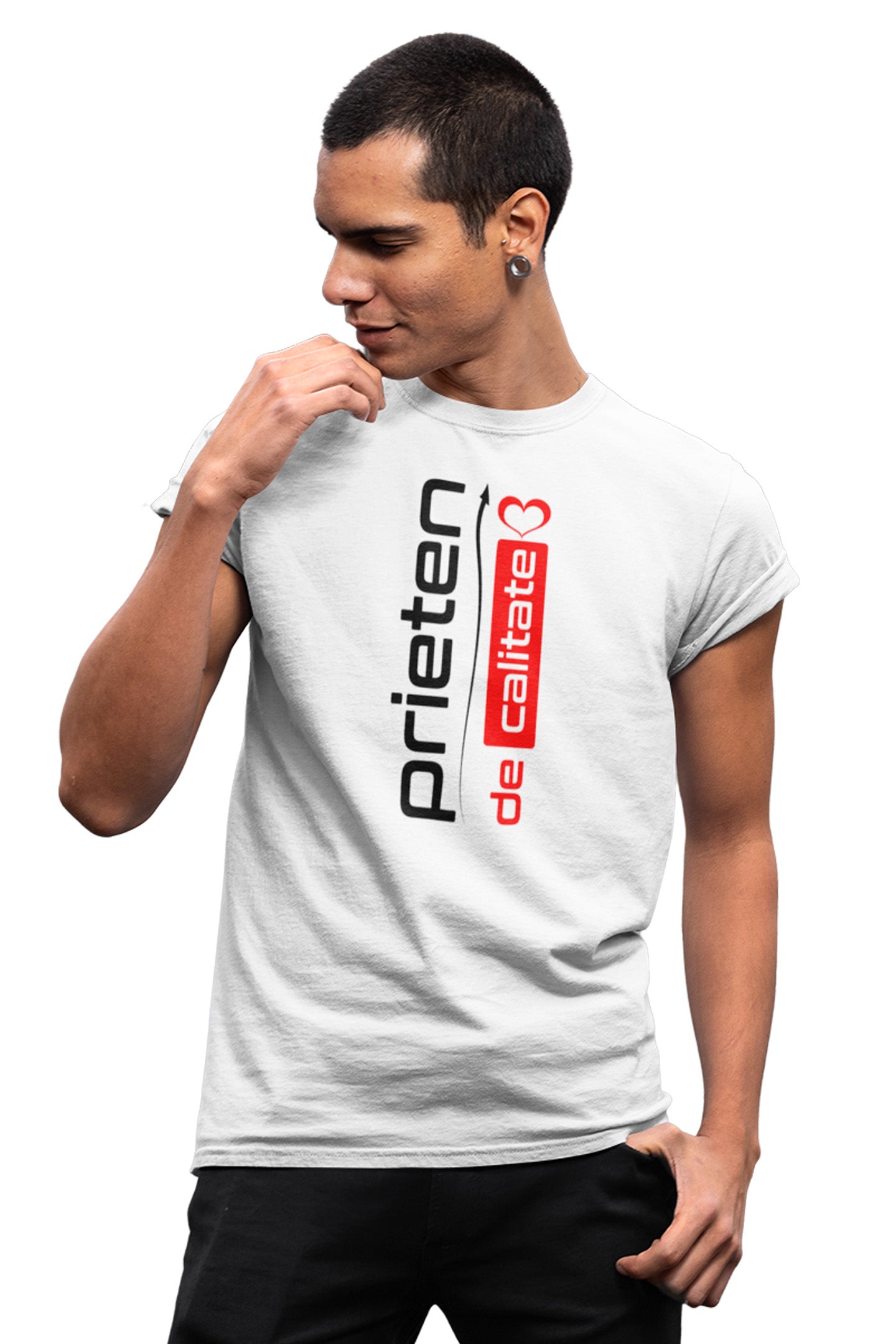 Tricou pentru Prieten Alb