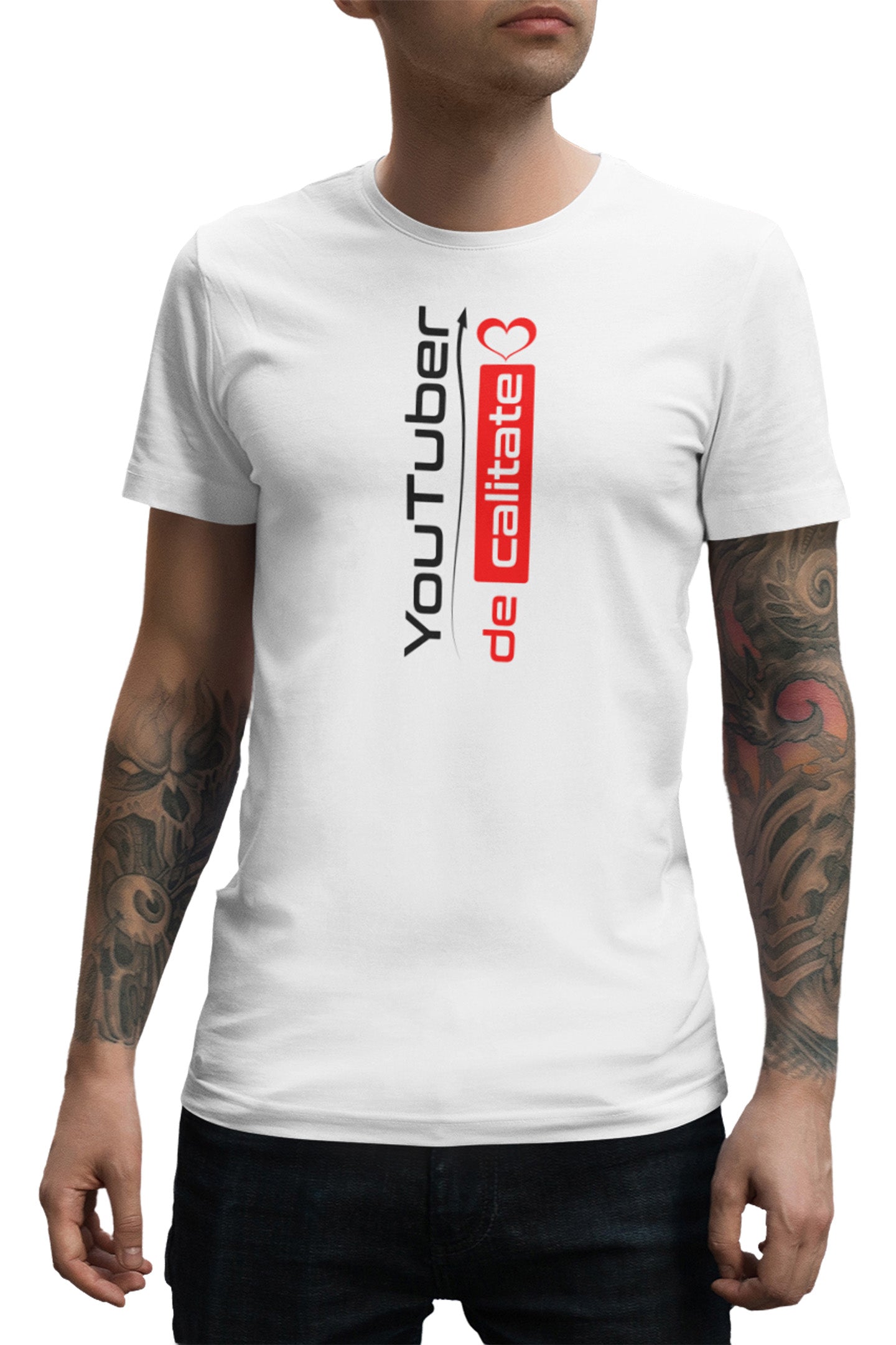 Tricou YouTuber Alb