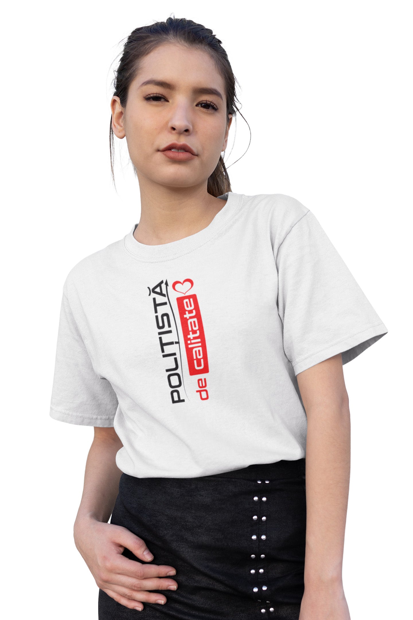 Tricou Polițistă Alb
