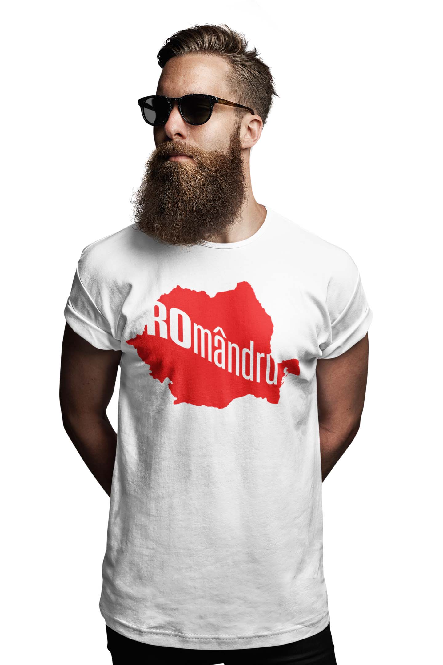 Tricou Român Mândru Alb