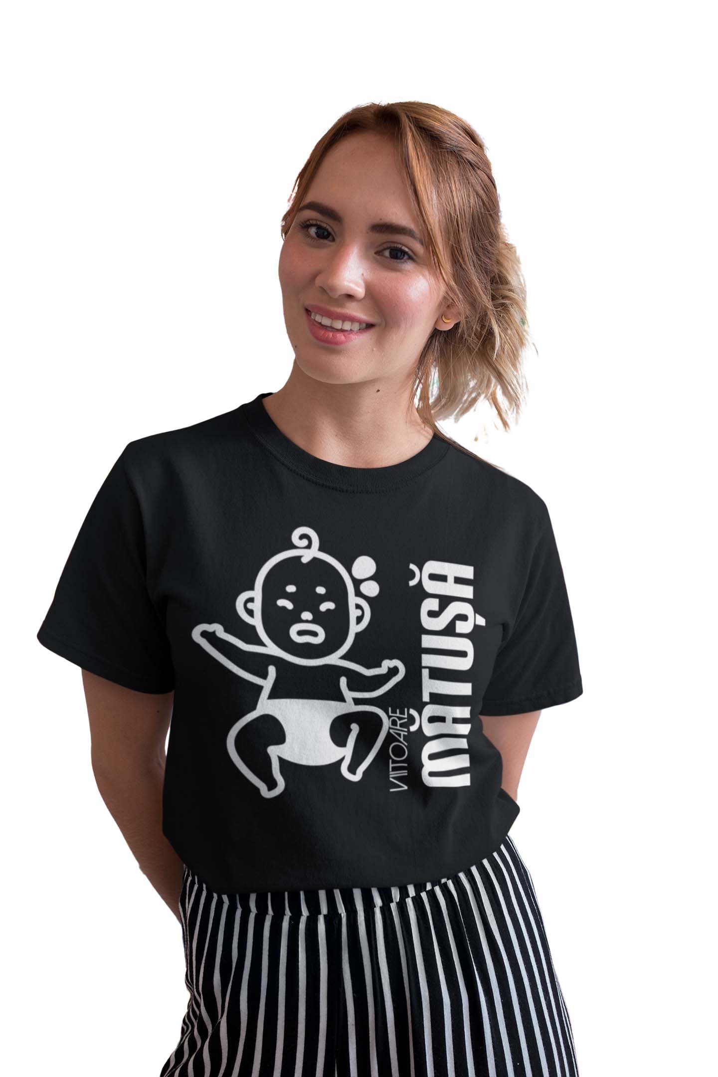 Tricou Viitoare Mătușă - Negru