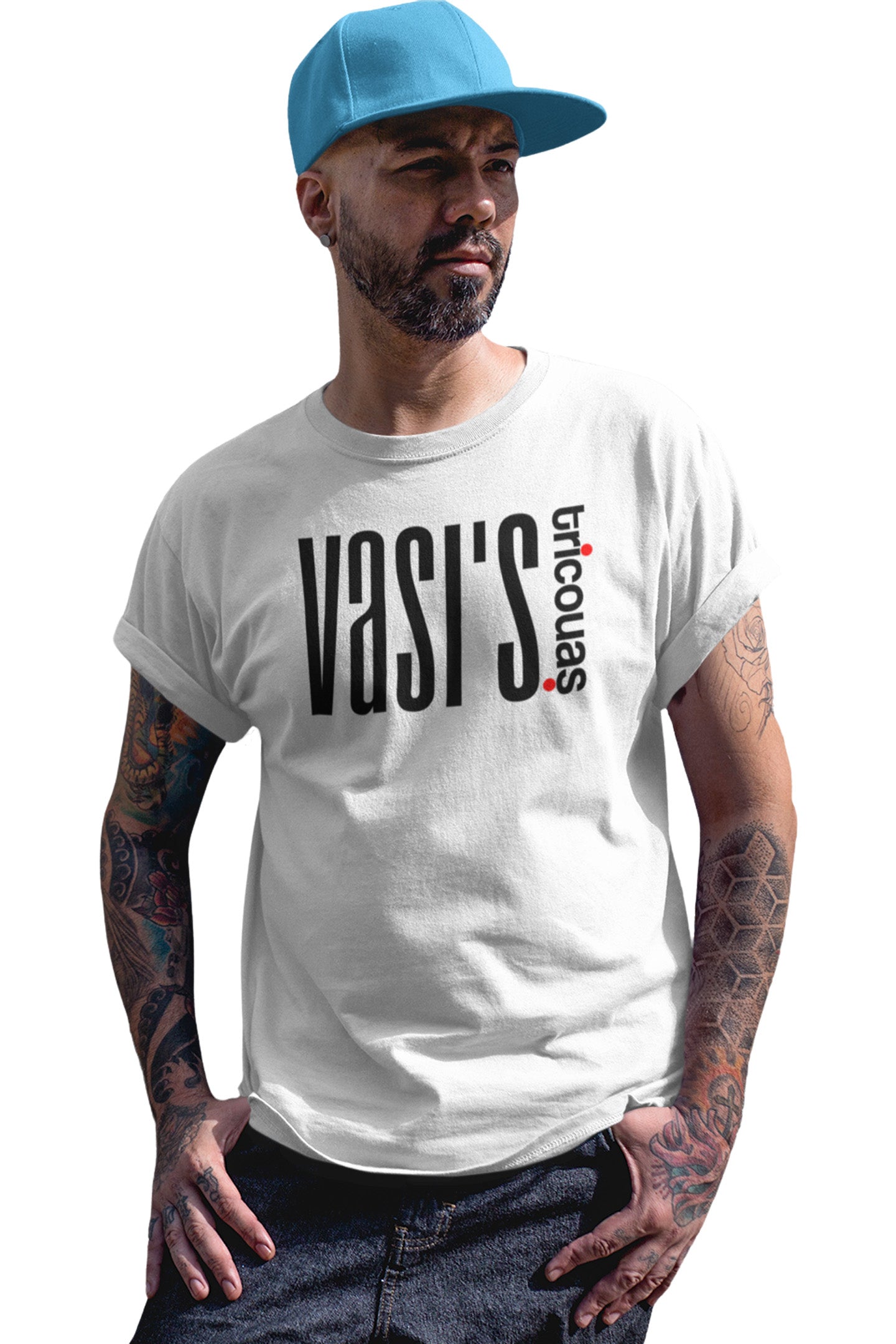 Tricou Vasi Alb