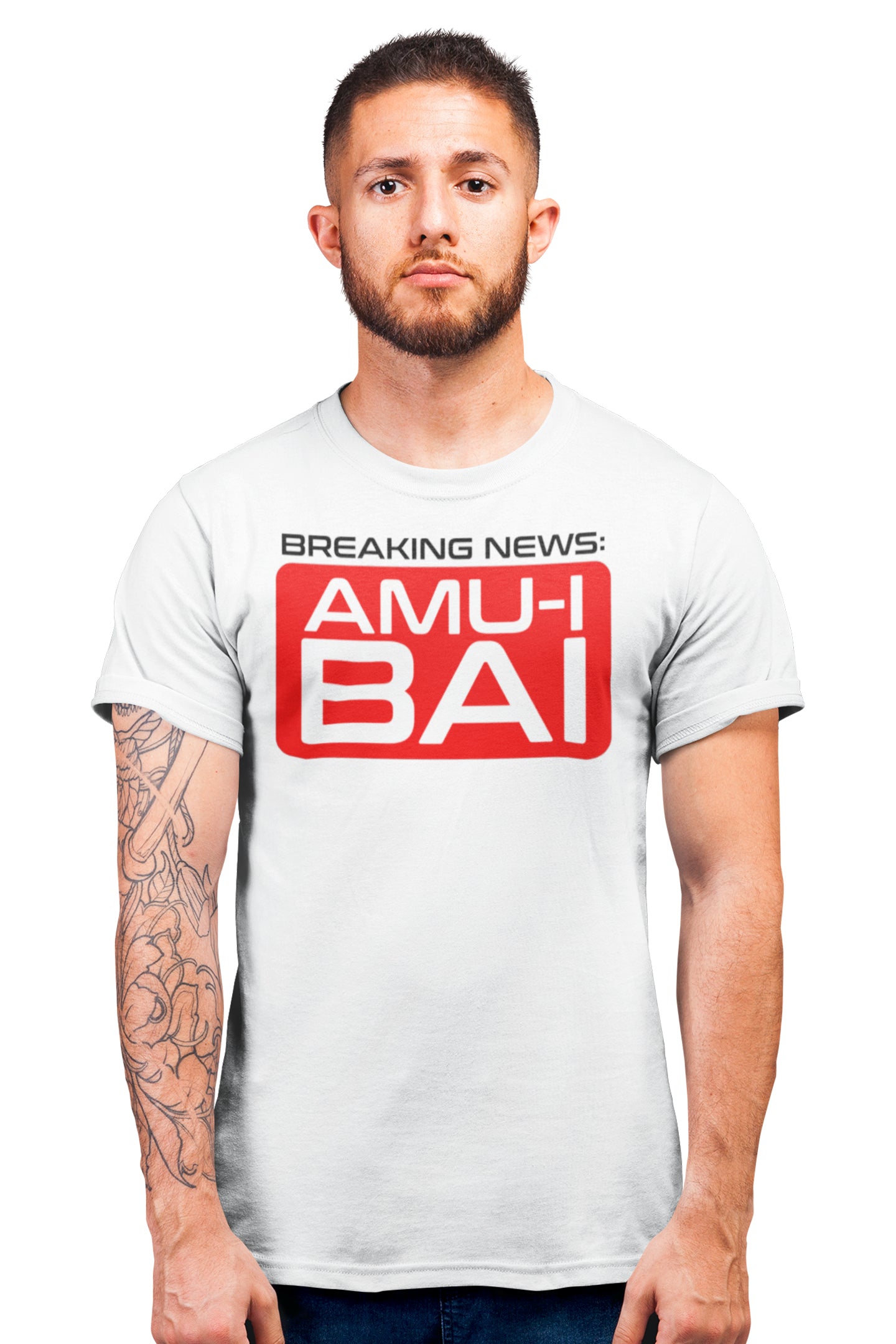 Tricou Amu-i Bai Alb