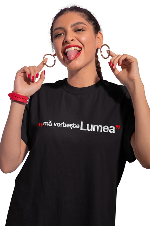 Tricou Brodat Mă vorbește Lumea