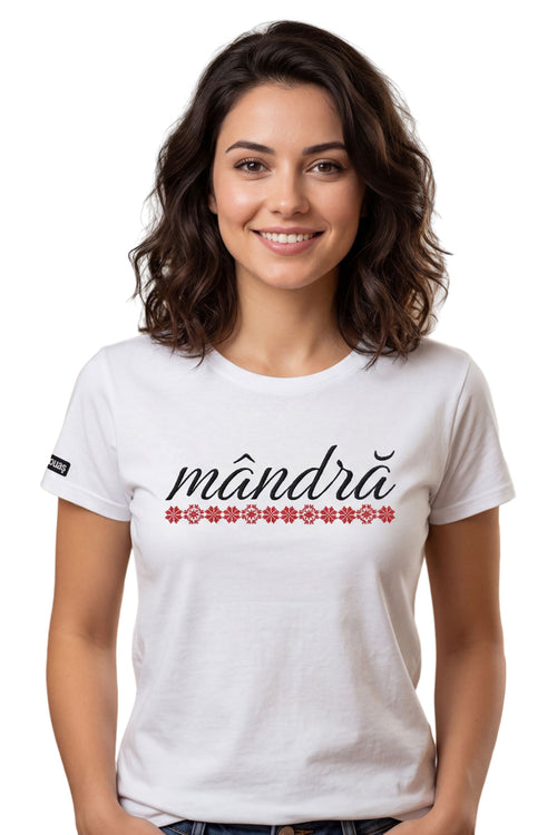 Tricou Brodat Mândră