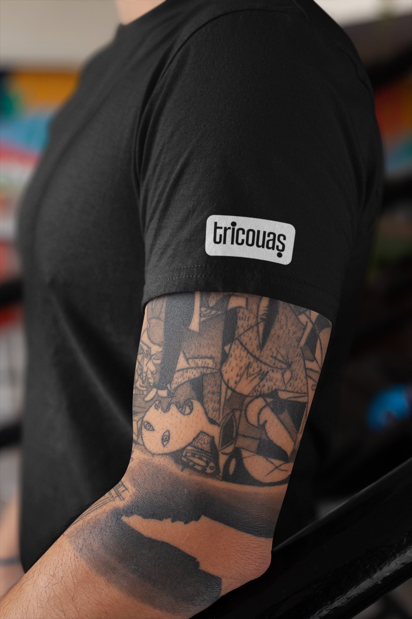 Mânecă Tricouaș Negru