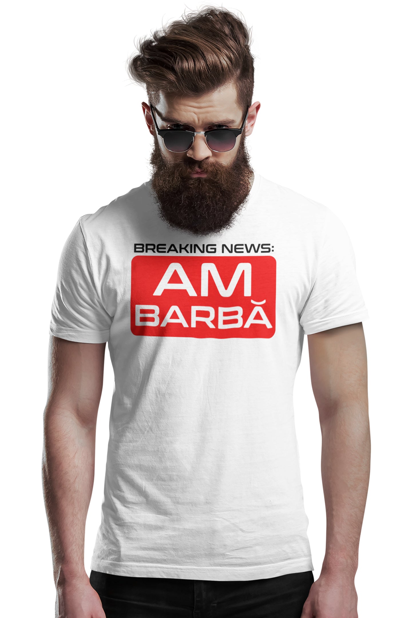 Tricou Am Barbă Alb