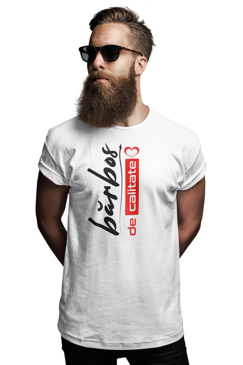 Tricou Bărbos Alb