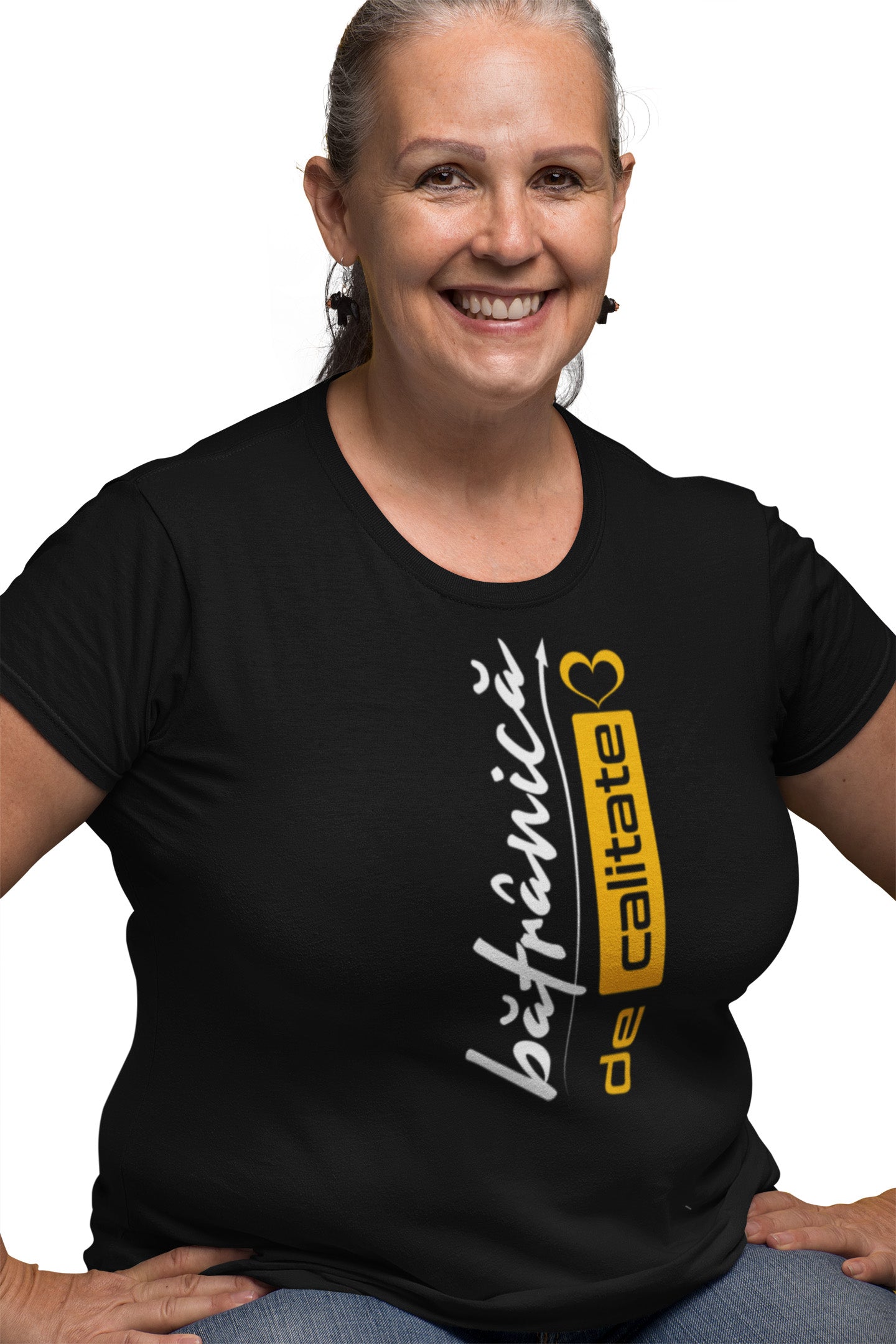 Tricou Bătrânică Negru