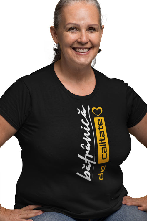 Tricou Bătrânică Negru
