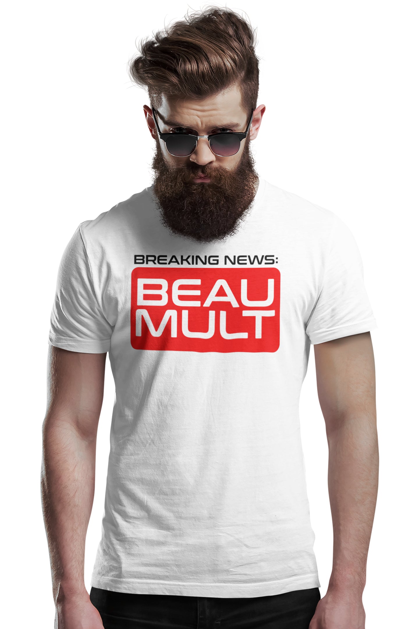 Tricou Beau Mult Alb