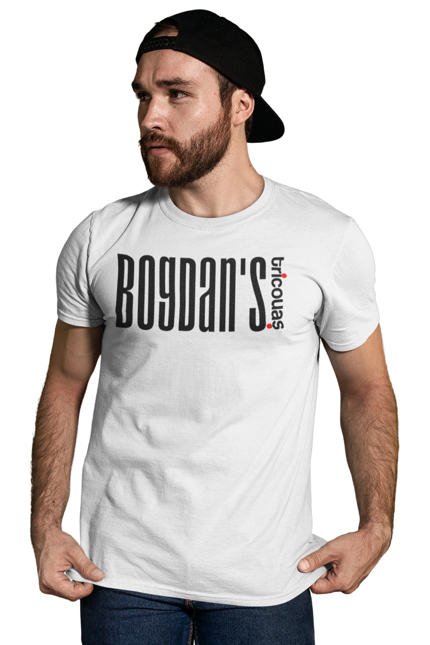 Tricou Bogdan Alb