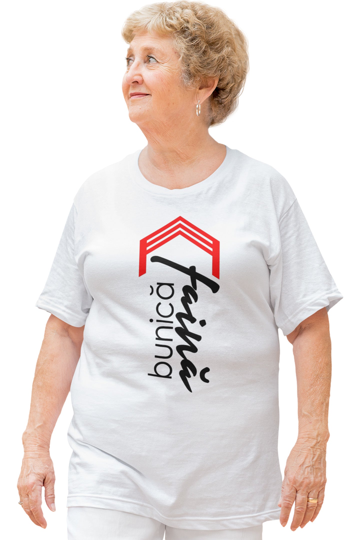 Tricou Bunică Faină Alb