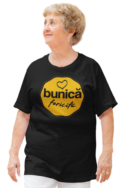 Tricou Bunică Fericită Negru