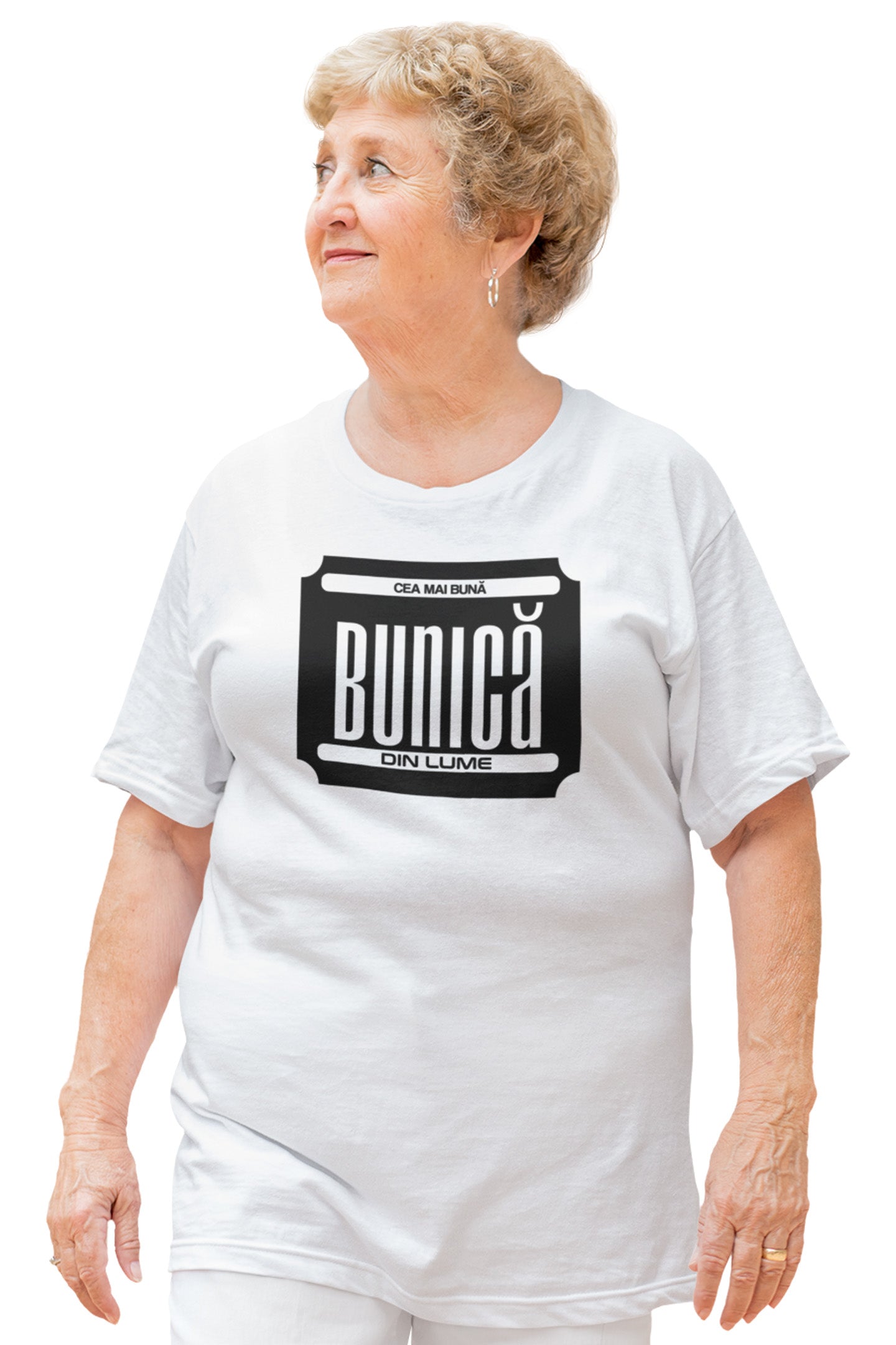 Tricou Cea mai bună bunică Alb