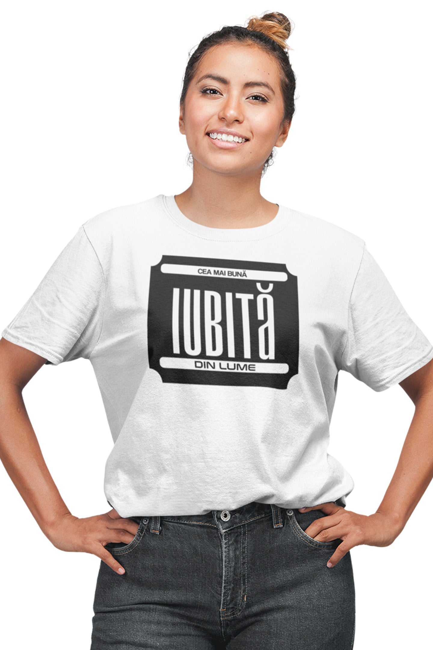 Tricou Cea mai bună iubită Alb