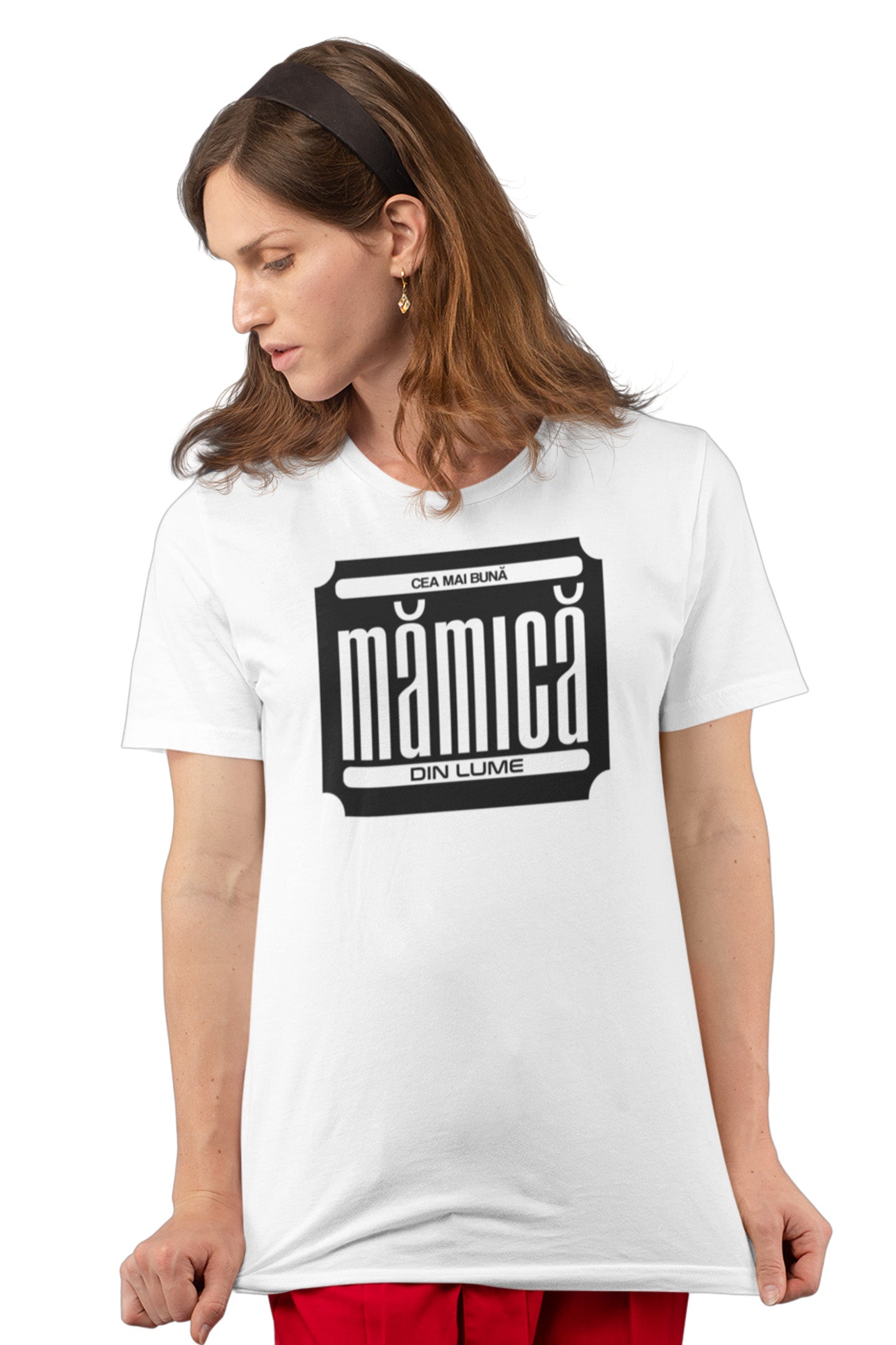 Tricou Cea mai bună mămică Alb