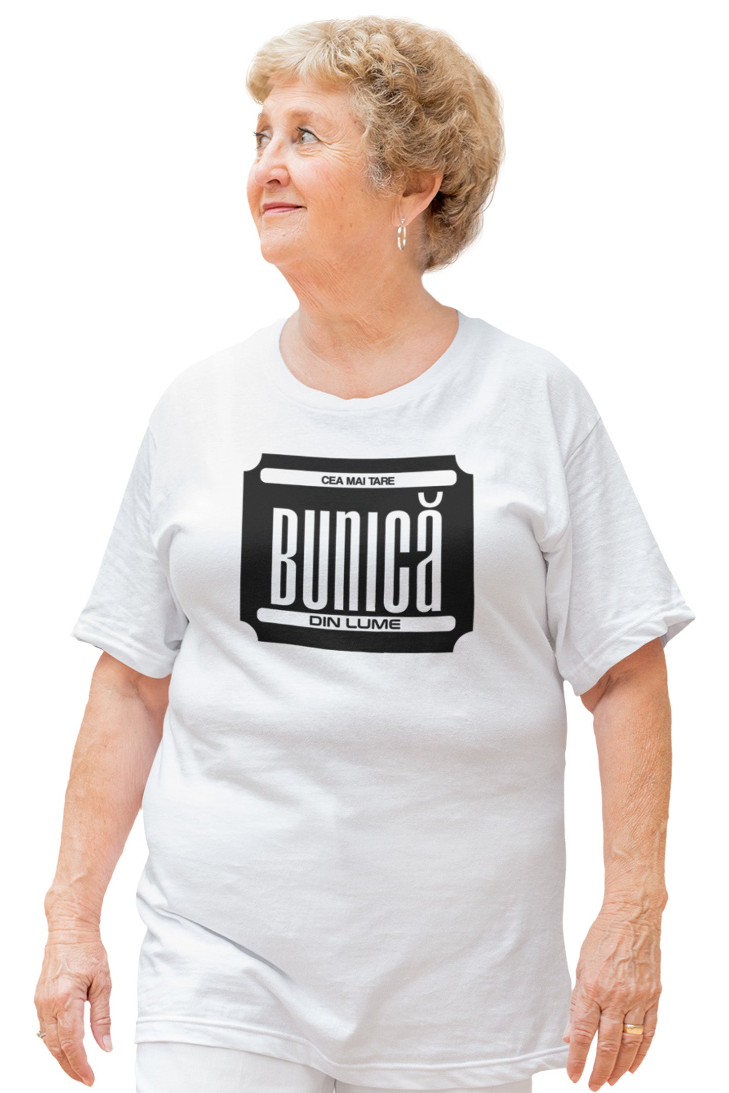 Tricou Cea mai tare bunică Alb