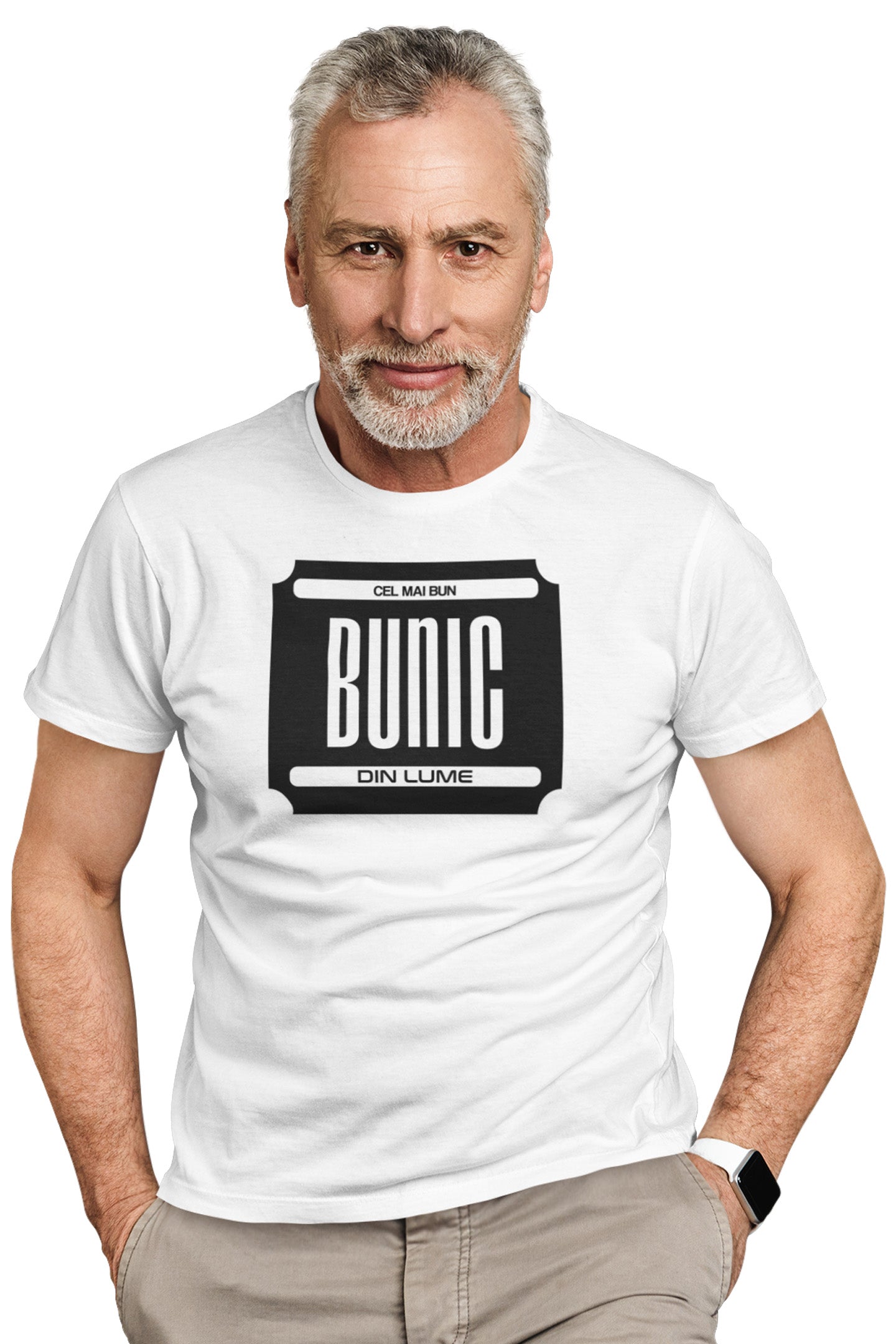 Tricou Cel mai bun bunic Alb