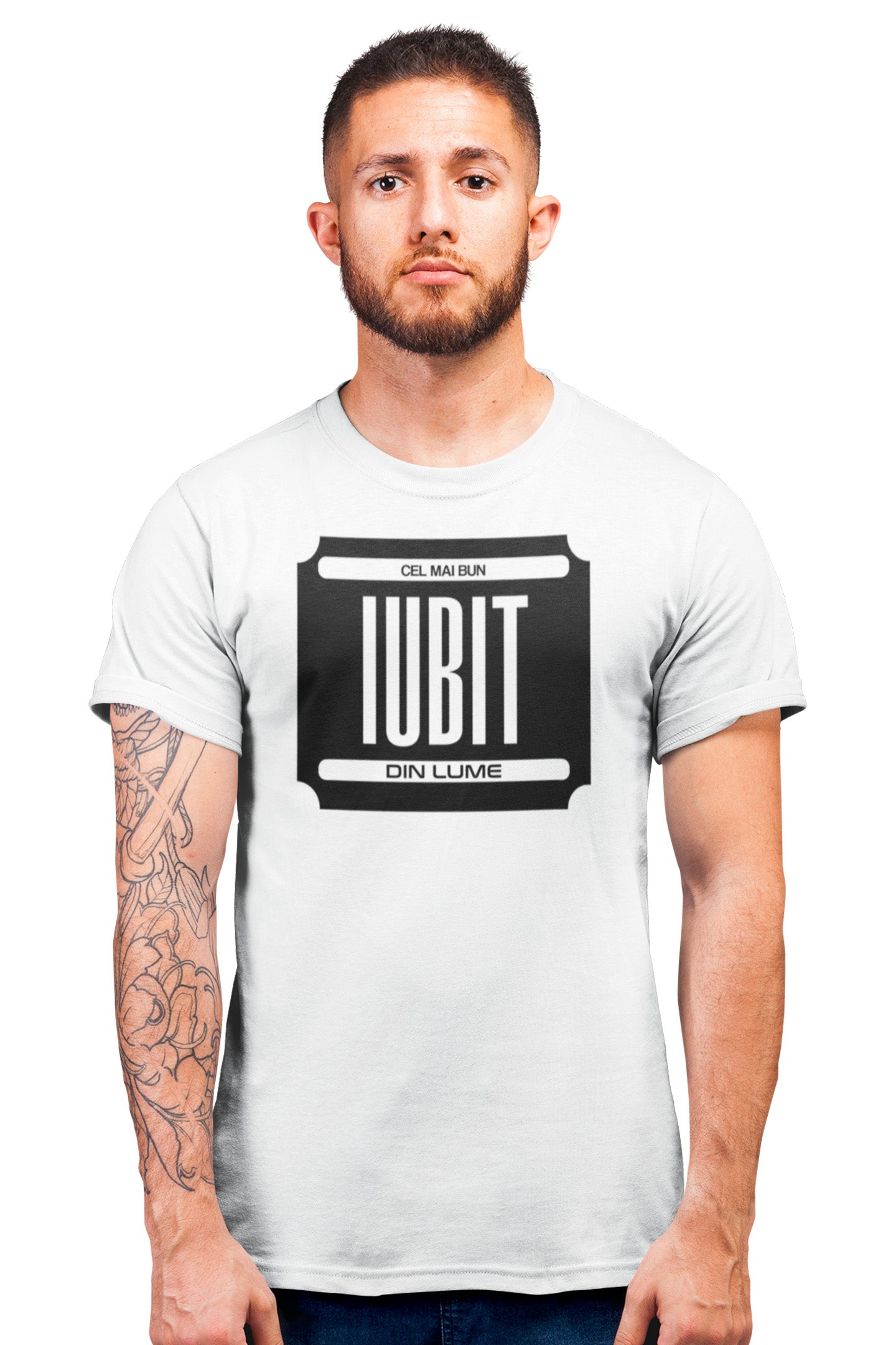 Tricou Cel mai bun iubit Alb