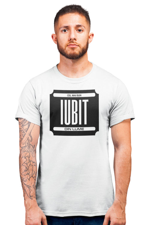 Tricou Cel mai bun iubit Alb