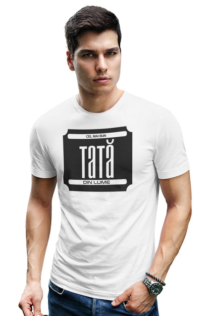 Tricou Cel mai bun tată Alb