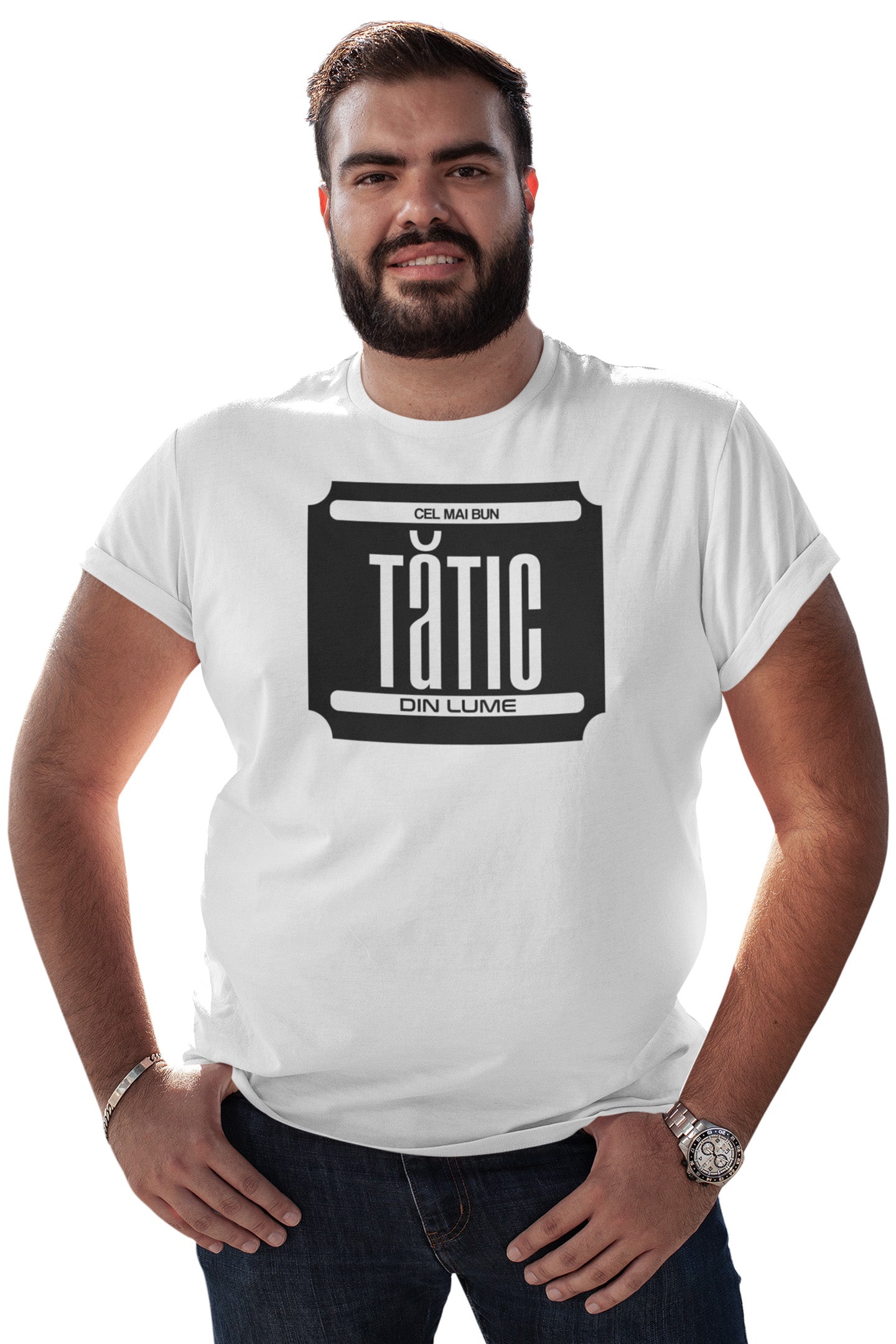 Tricou Cel mai bun tătic Alb
