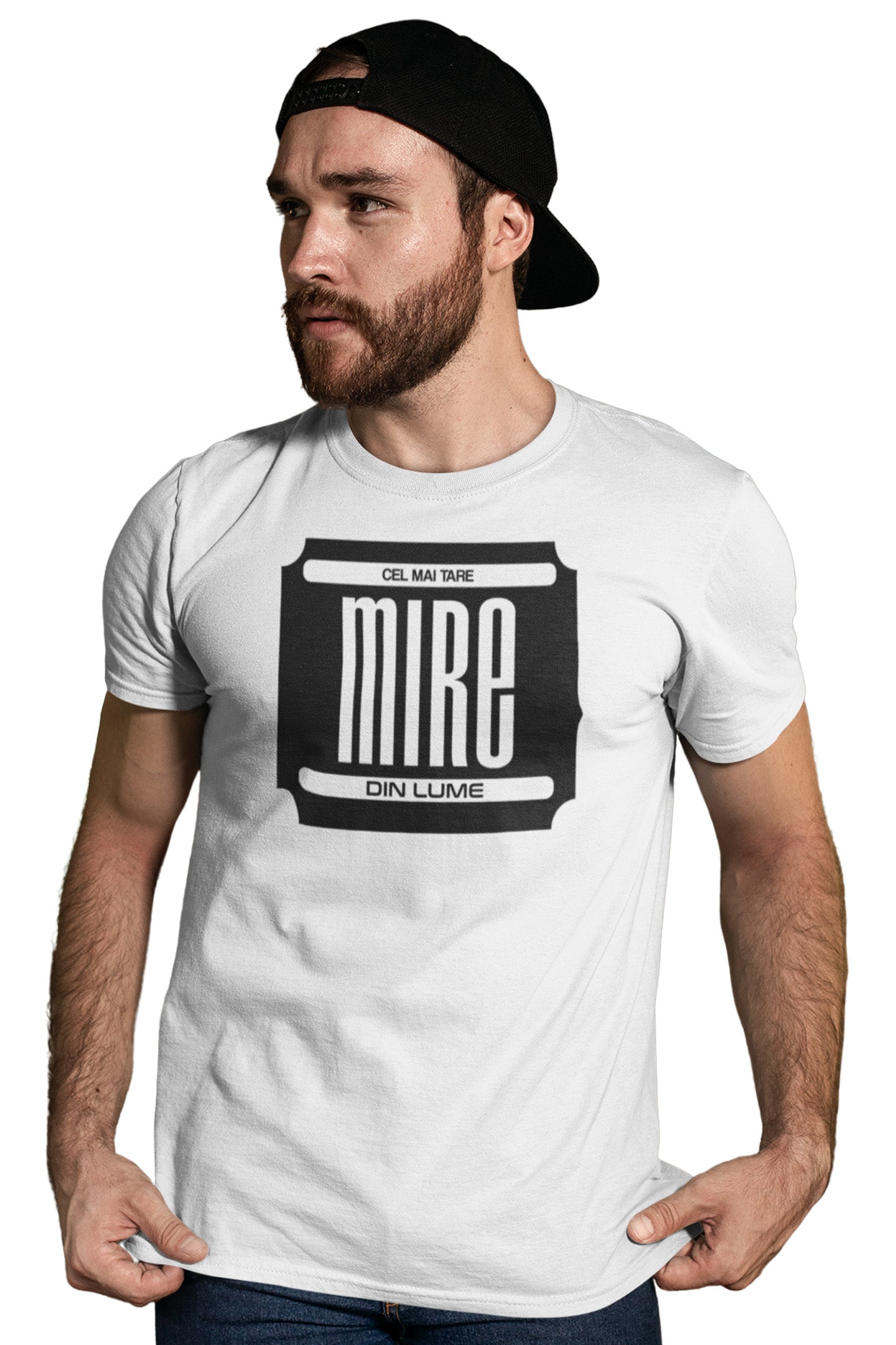 Tricou Cel mai tare Mire Alb