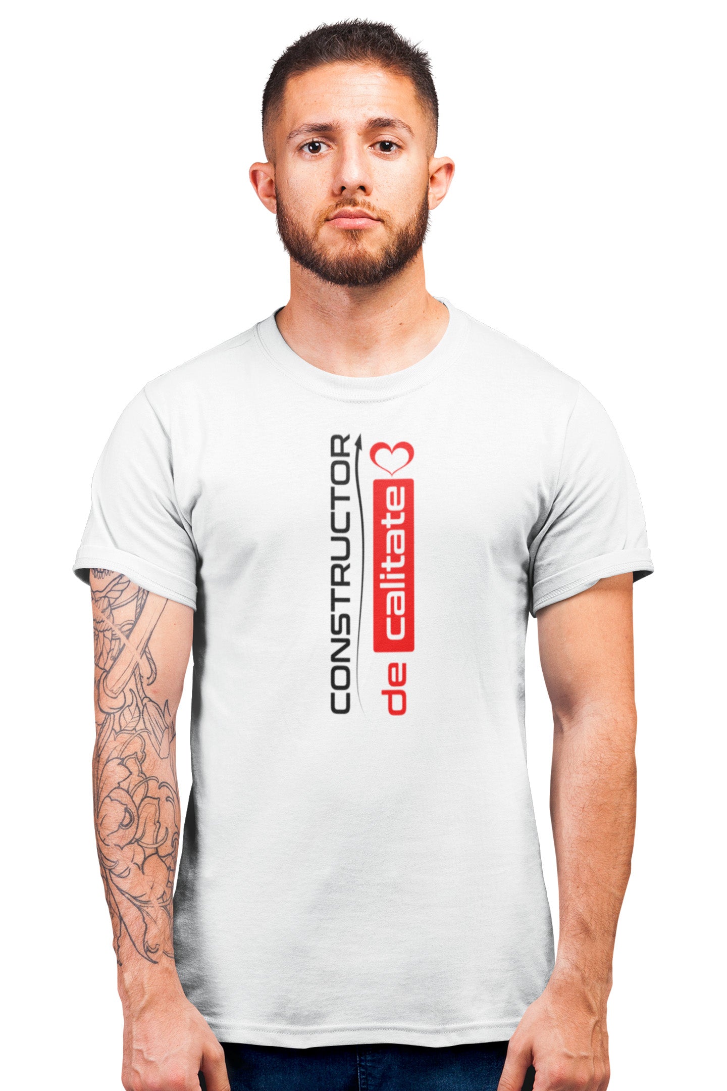 Tricou Constructor Alb