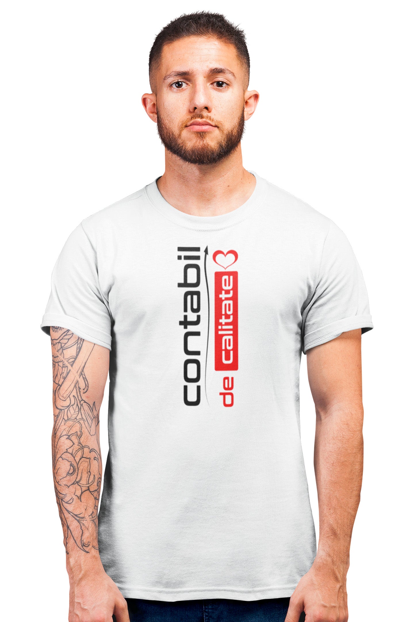 Tricou Contabil Alb